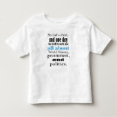 Mijn vader is een geschiedenisnerd, Toddler Jersey Kinder Shirts (Voorkant)
