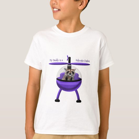 Mijn vader is een helikopterkapitein. t-shirt (Voorkant)