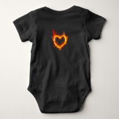 Mijn vader is een Hero Fireman Baby Outfit Bodysui Romper (Achterkant)