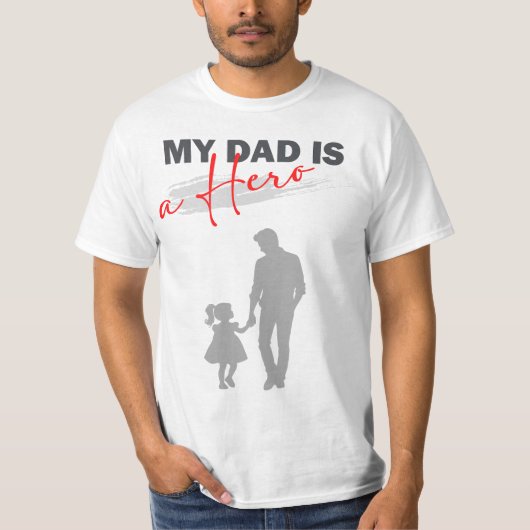 Mijn vader is een Hero T-shirt (Voorkant)