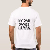 Mijn vader is een Hero T-Shirt (Achterkant)