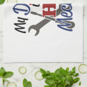 Mijn vader is een hete mechaniek theedoek (Gevouwen)