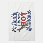 Mijn vader is een hete mechaniek theedoek (Verticaal)