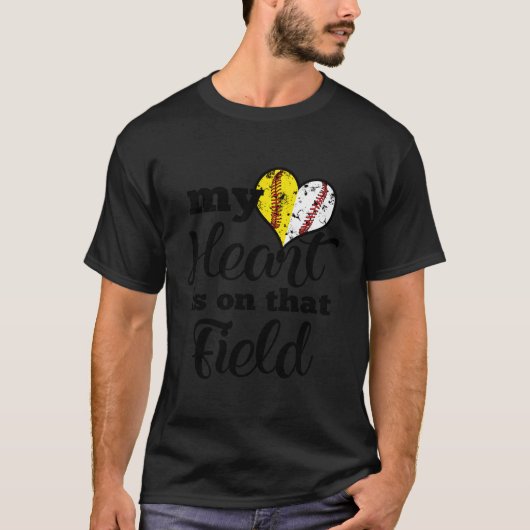 Mijn vader is een honkbal softbal ouder t-shirt (Voorkant)