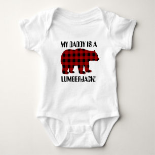 Mijn vader is een lumberjack unisex baby t shirt