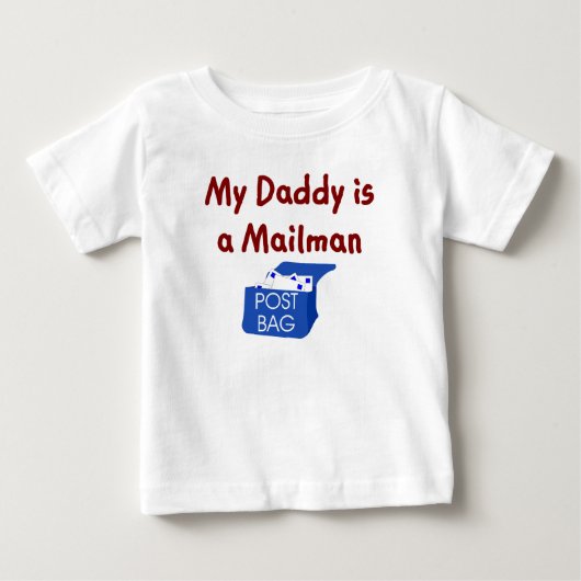 Mijn vader is een Mailman baby t-shirt (Voorkant)