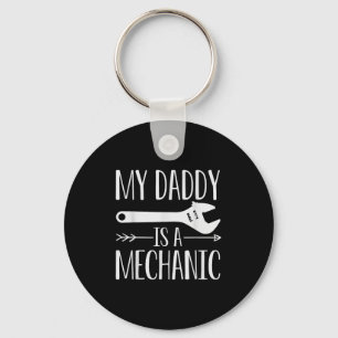 Mijn vader is een Mechanische Citaat zoon of docht Sleutelhanger