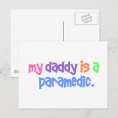 Mijn vader is een paramedische pastei briefkaart (Voorkant / Achterkant)