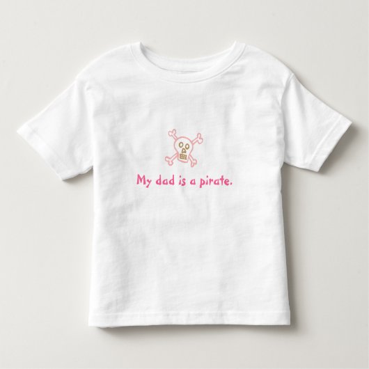 Mijn vader is een piraat kinder shirts (Voorkant)