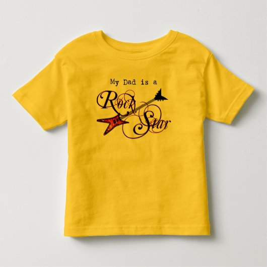 Mijn vader is een Rock Star Shirt (Voorkant)