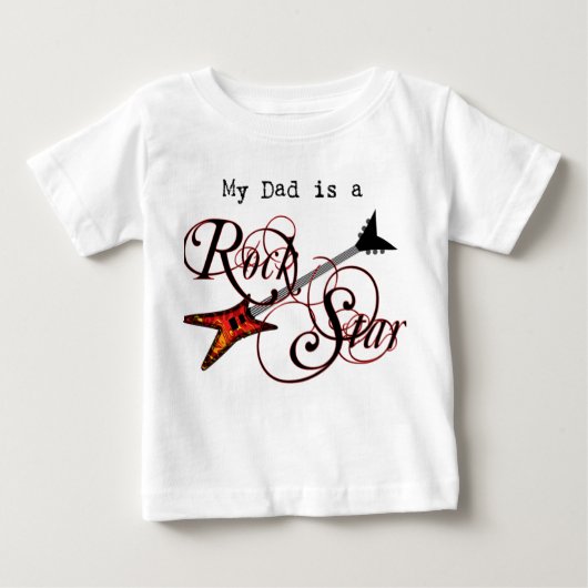 Mijn vader is een Rock Star Shirt (Voorkant)