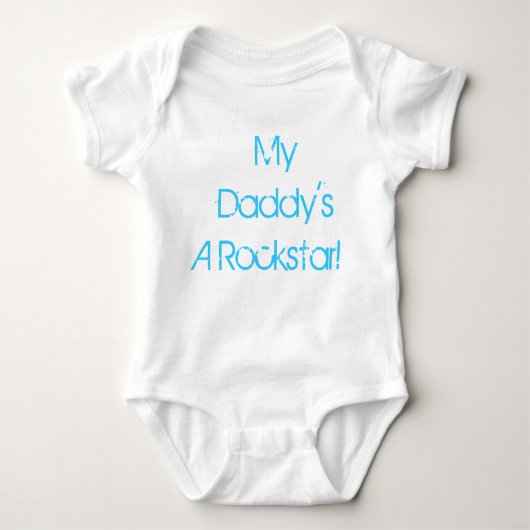 Mijn vader is een Rockstar-baby-eendelige outfit Romper (Voorkant)