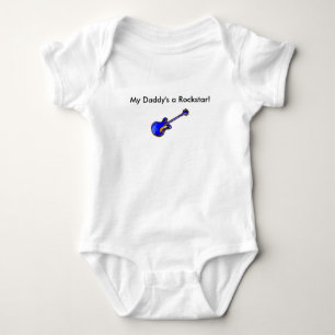 Mijn vader is een Rockstar. Baby Romper