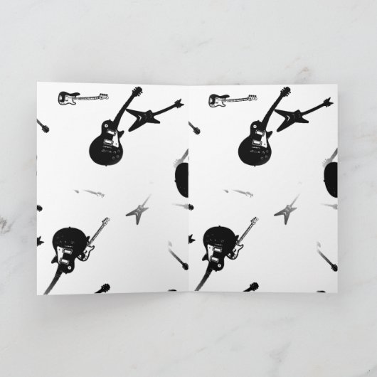 Mijn vader is een rockster gitaren binnen ook Groe Kaart (Binnen)