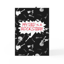 Mijn vader is een rockster gitaren binnen ook Groe