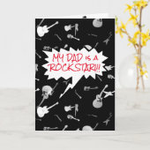 Mijn vader is een rockster gitaren binnen ook Groe Kaart (Gele Bloem)