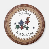 Mijn vader is een rockster magneet (Voorkant)