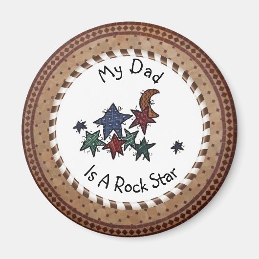 Mijn vader is een rockster magneet (Voorkant)