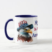 Mijn vader is een trotse Amerikaan Mok (Links)