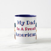Mijn vader is een trotse Amerikaan Mok (Midden)