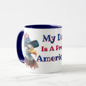 Mijn vader is een trotse Amerikaan Mok (Voorkant links)