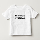 Mijn vader is een VETERAN! Kinder Shirts (Voorkant)