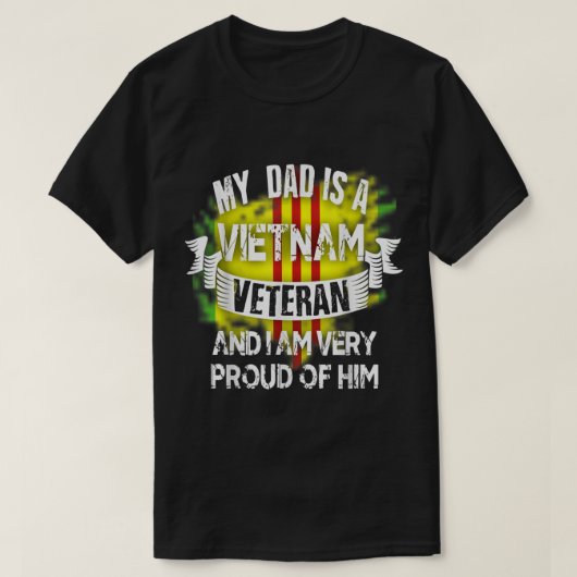 Mijn vader is een Vietnam Veteraan. T-shirt (Design voorkant)