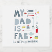 Mijn vader is Fab Bier Etiket (Enkel label)