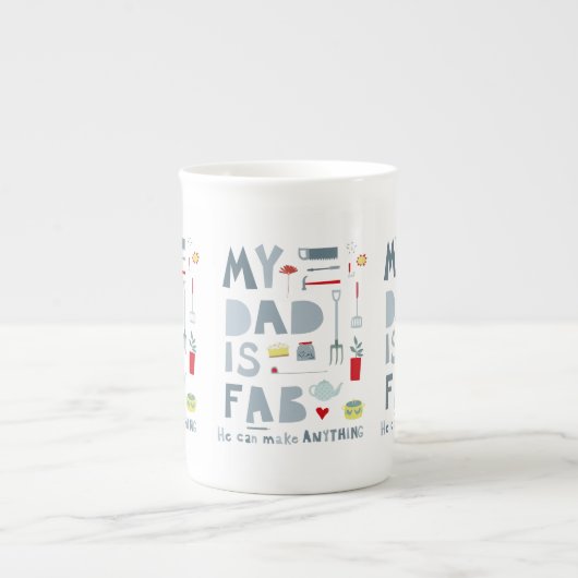 Mijn vader is Fab Porselein Kop (Voorkant)