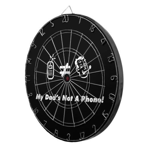 Mijn vader is geen telefoon dartbord (Voorkant Rechts)
