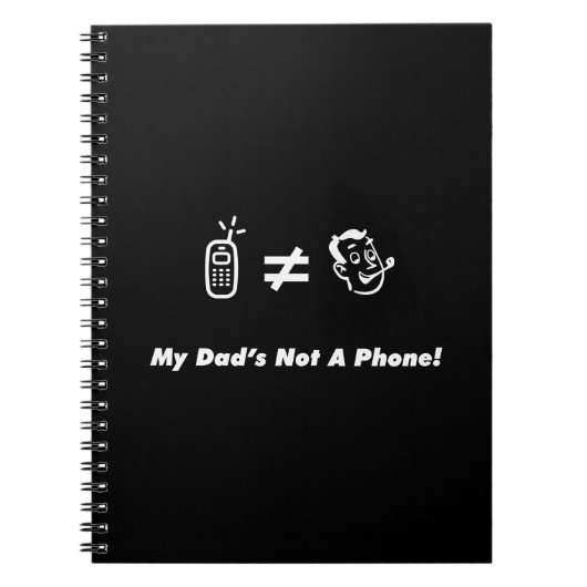 Mijn vader is geen telefoon notitieboek (Voorkant)