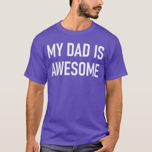 Mijn vader is geweldig Grappige grappen Sarcasme h T-shirt