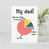 Mijn vader is grappig, aangenaam verrast voor vade feestdagenkaart (Staand voorkant)