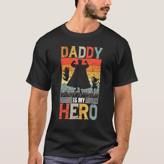 Mijn vader is Hero Vader Mannen T-shirt (Voorkant)