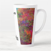 Mijn vader is Hero Vaderdag Abstract Art Floral Latte Mok (Rechts)