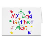 Mijn vader is het Man | Vaderdag van jong kind (Voorkant Horizontaal)