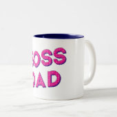 MIJN VADER IS MIJN BOS, IK HOOP VAN JE VADER. TWEEKLEURIGE KOFFIEMOK (Voorkant rechts)