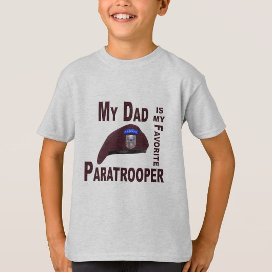 Mijn vader is mijn favoriete paratrooper t-shirt (Voorkant)