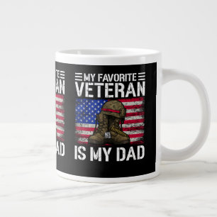 Mijn vader is mijn favoriete veteraan militair vad grote koffiekop