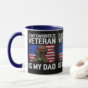 Mijn vader is mijn favoriete veteraan militair vad mok