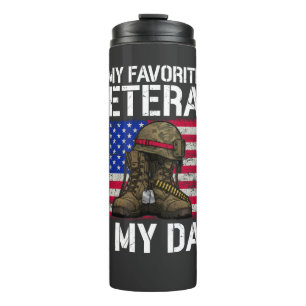 Mijn vader is mijn favoriete veteraan militair vad thermosbeker