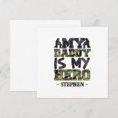 Mijn vader is mijn held - camouflage lettering (Voorkant / Achterkant)