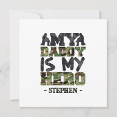 Mijn vader is mijn held - camouflage lettering (Voorkant)