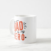 Mijn vader is mijn held koffiemok (Voorkant links)