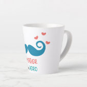 Mijn vader is mijn held Latte Mok (Rechterhoek)