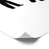 Mijn vader is mijn held: oprecht eerbetoon silhoue poster (Hoek)