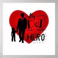 Mijn vader is mijn held: oprecht eerbetoon silhoue