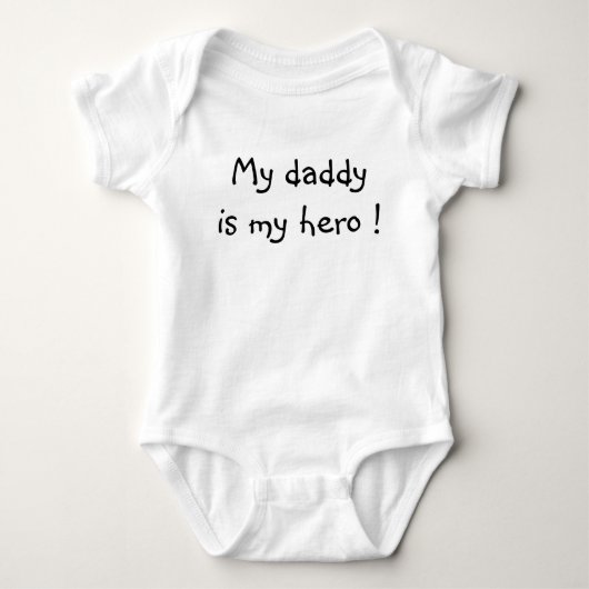 Mijn vader is mijn held! romper (Voorkant)