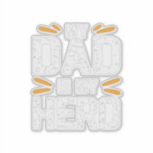 Mijn vader is mijn held sticker (Voorkant)