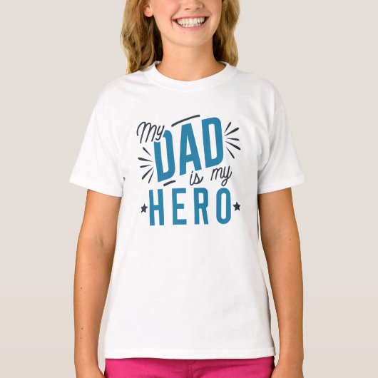 Mijn vader is mijn held t-shirt (Voorkant)